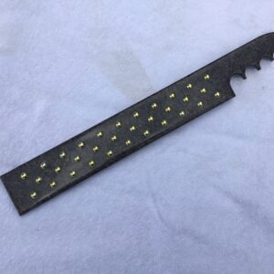 Copper Spec Paddle with Brass Upholstery Tacks #131
