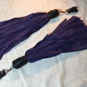 Purple Suede Florentine Flogger Pair