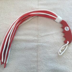 Red & White Rope Flogger #FLG46