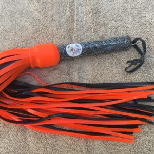 Thick Orange & Black Squid Flogger #SQD15