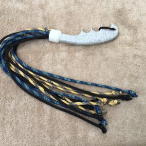 Yellow, Blue & Black Rope Flogger #FLG52