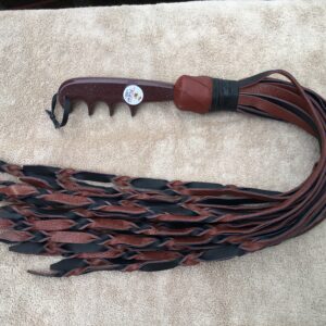 Red and Black Twisted Flogger #FLG61