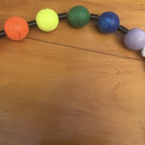 Rainbow Golf Ball Thumper #GBT6