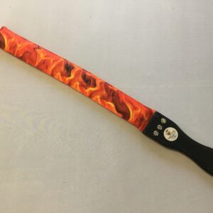 Yellow/Orange Fire Swirl Double Tube Webbing Thumper THUD20