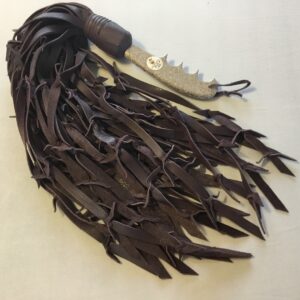 Purple Leather Barbed Wire Flogger #FLG70
