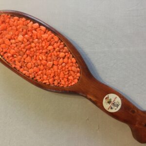 Orange Inlay Wooden Hairbrush Paddle #181