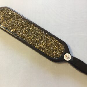 Gold Inlay Wooden Paddle #184