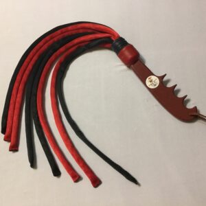 Red and Black Thuddy Tube Flogger #TO 11