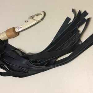 Shiney Dark Blue Leather Flogger #FLG75