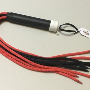 Red and Black Rope Flogger #FLG68