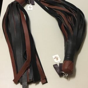 Red and Black Florentine Flogger Pair #43a&b