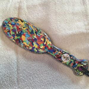 Multicolor Recycled Plastic Hairbrush Paddle #163