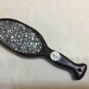 Silver Inlay Wooden Hairbrush Paddle #192