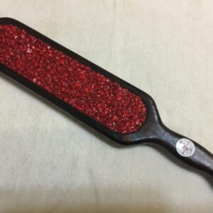 Red Inlay Wooden Paddle #193