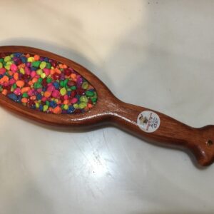 Fruity Pebbles Inlay Wooden Hairbrush Paddle #207