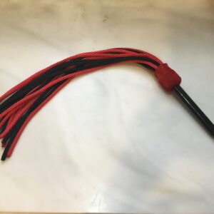 Red & Black Rope Flogger #FLG86