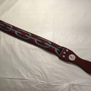 Burgundy Chain Link Double Tube Webbing Thumper THUD33