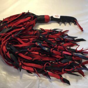 Red & Black Barbed Wire Flogger #FLG85