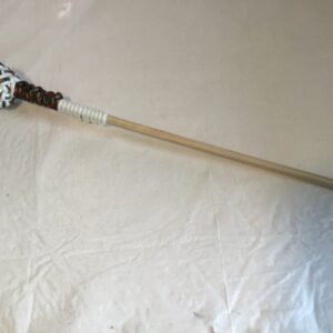 Green Camo & White Handled Cane #Cane17